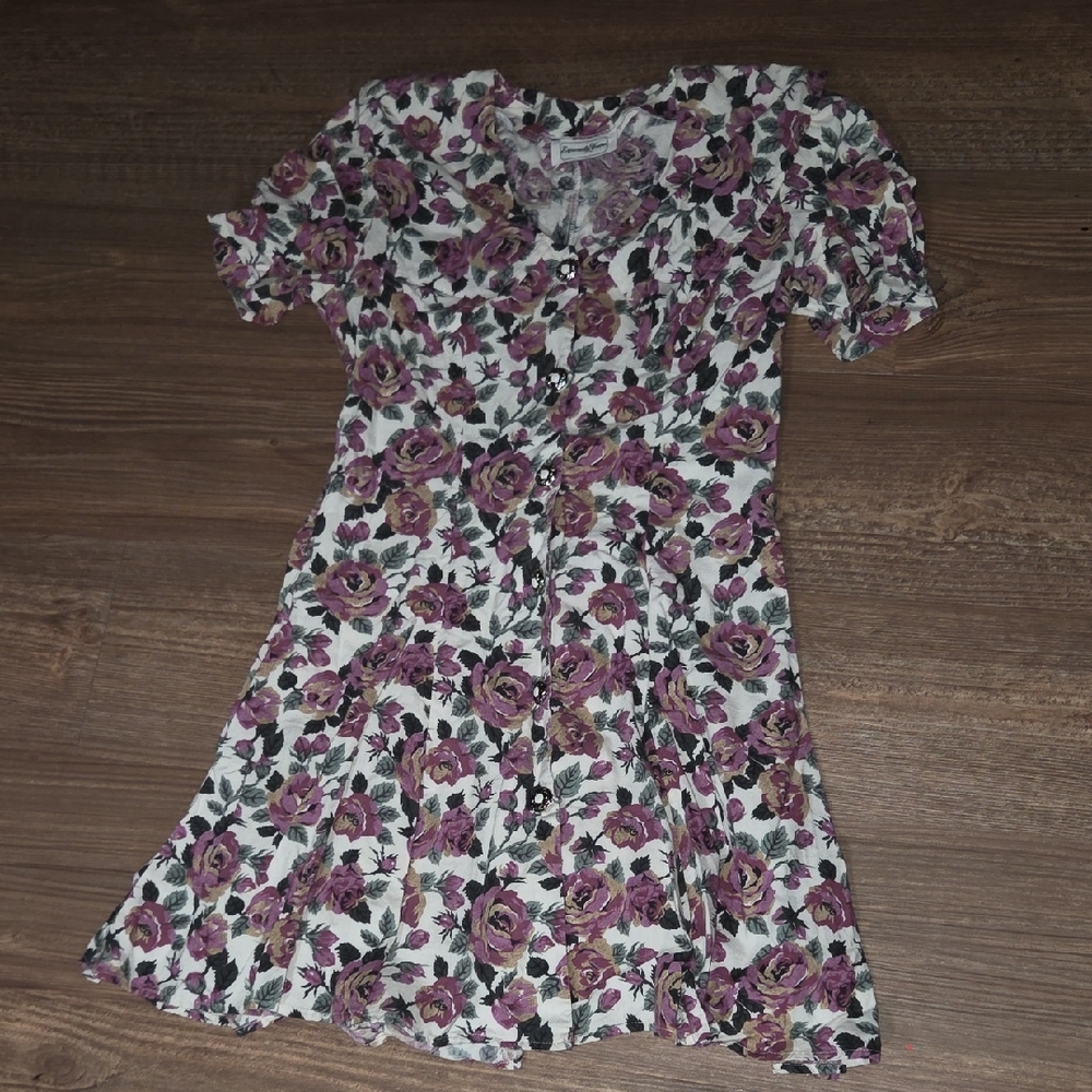 Floral Print Women's Vintage Dress